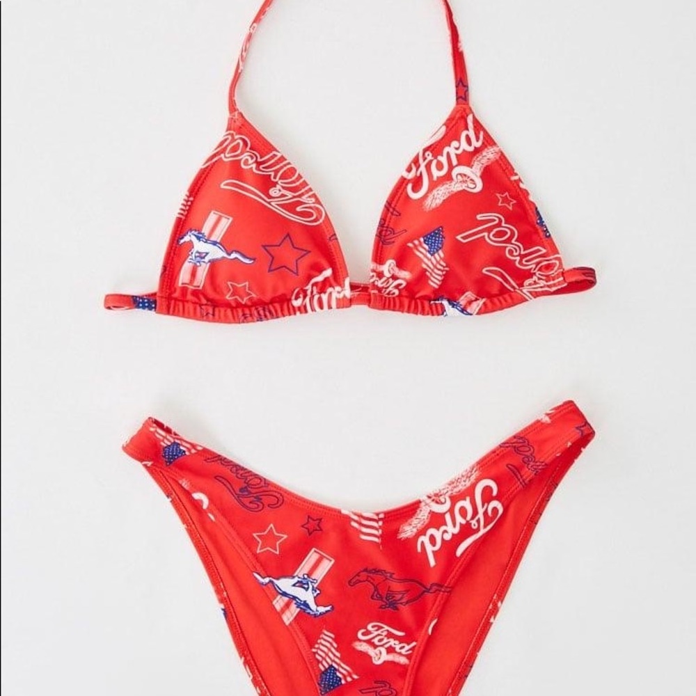 Forever 21 Ford Mustang Red Bikini